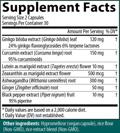 AIM GinkoSense Ingredient list